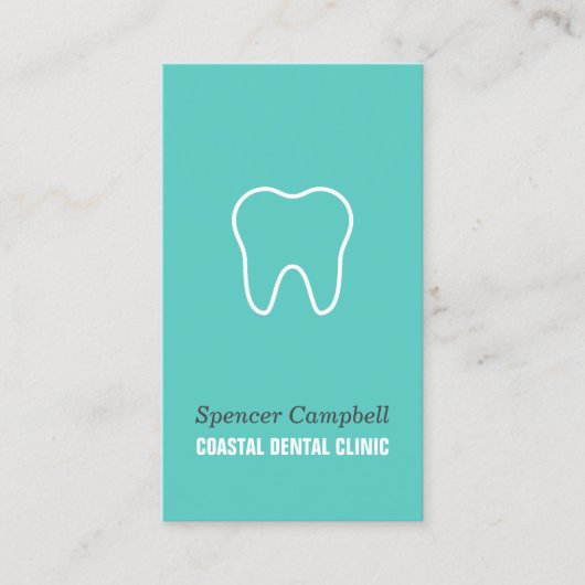 Moderne tanden tandheelkundige assistent kliniek t visitekaartje (Voorkant)