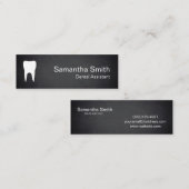 Moderne tandheelkundige assistent tandheelkundige  mini visitekaartje (Voorkant / Achterkant)