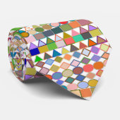 Moderne tandheelkundige geometrie, multipastels op stropdas (Opgerold)