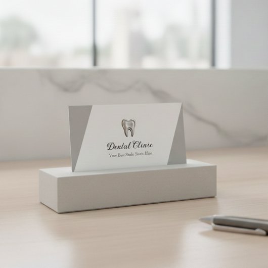 Moderne Tandheelkundige Kliniek Logo QR-code Tanda Visitekaartje