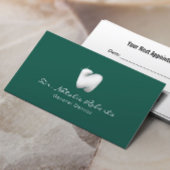 Moderne tandheelkundige Logo Elegant Blauwgroen ta Afsprakenkaartje