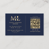 Moderne tandheelkundige professional  visitekaartje (Achterkant)