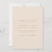 Moderne Tane Script Foto Bruiloft Save The Date (Achterkant)