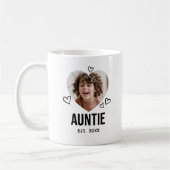 Moderne tante foto koffiemok (Links)