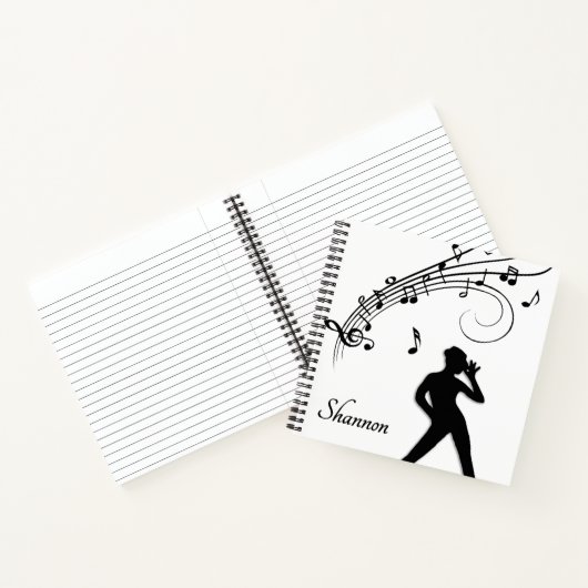 Moderne Tapdanser Persoonlijk Notitieboek (Binnen)