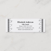 Moderne Tape Fitness Counselor Mini Visitekaartje (Achterkant)