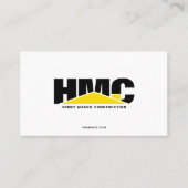 Moderne tapebouwer voor aannemers visitekaartje (Voorkant)