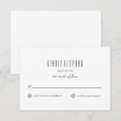 Moderne tapedrive reactiekaart voor patroontype RSVP kaartje (Voorkant / Achterkant)