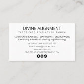 Moderne Tarot Kaart Reader Visitekaartje (Achterkant)