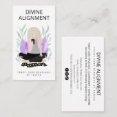 Moderne Tarot Kaart Reader Visitekaartje (Voorkant / Achterkant)