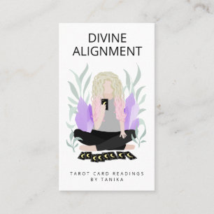 Moderne Tarot Kaart Reader Visitekaartje