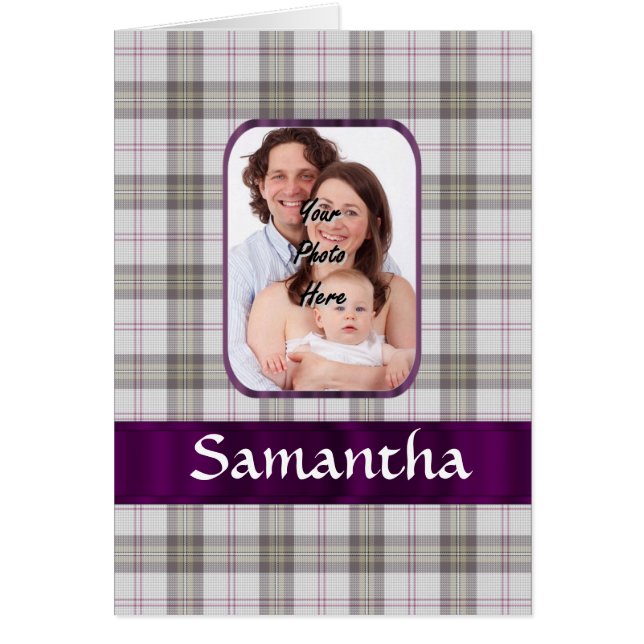 Moderne Tartan foto achtergrond (Voorkant)