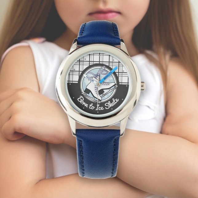 Moderne Tartan kunstschaatsen / Schaatsen Meisje Horloge (Creator heeft geüpload)