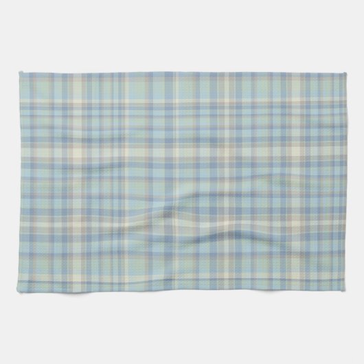 Moderne Tartan Plaid Figarations keukenhanddoek (Horizontaal)