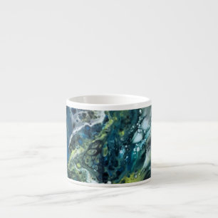 Moderne tas. Abstract patroon. Espresso Kop