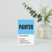 Moderne tas, schilder en decorator visitekaartje (Staand voorkant)