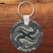 Moderne tassen sleutelhanger (Achterkant)