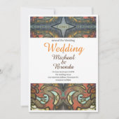 Moderne Tattoo Art bruiloft uitnodiging (Voorkant)