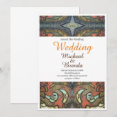 Moderne Tattoo Art bruiloft uitnodiging (Voorkant / Achterkant)