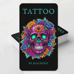 Moderne Tattoo-artiesten Sociale Media Tattoos Don Visitekaartje