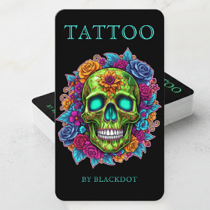 Moderne Tattoo-artiesten Tattoo Shop Sociale Media Visitekaartje