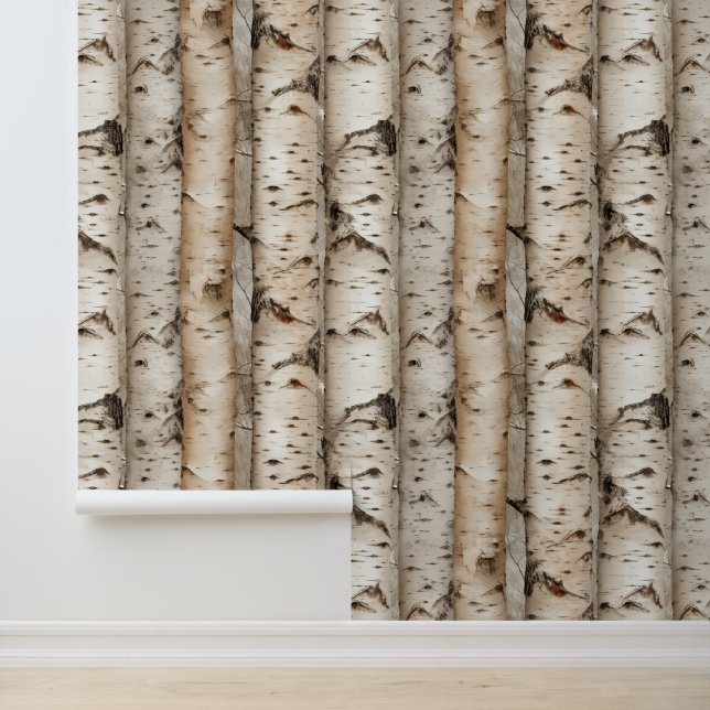 Moderne taupe berk behang (Applicatie)