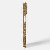 Moderne Taupe Croc lederen textuur Case-Mate iPhone Case (Achterkant / Rechts)