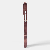 Moderne Taupe Croc lederen textuur Case-Mate iPhone Case (Achterkant / Links)