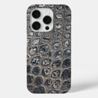 Moderne Taupe Croc lederen textuur iPhone 15 Pro Case
