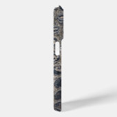 Moderne Taupe Croc lederen textuur Case-Mate iPhone Case (Achterkant / Rechts)