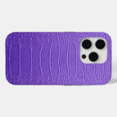 Moderne Taupe Croc lederen textuur Case-Mate iPhone Case (Achterkant (horizontaal))
