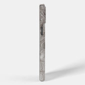 Moderne Taupe Croc lederen textuur Case-Mate iPhone Case (Achterkant / Rechts)