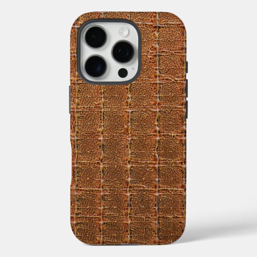 Moderne Taupe Croc lederen textuur Case-Mate iPhone Case (Achterkant)