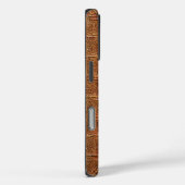 Moderne Taupe Croc lederen textuur Case-Mate iPhone Case (Achterkant / Rechts)
