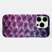 Moderne Taupe Croc lederen textuur Case-Mate iPhone Case (Achterkant (horizontaal))