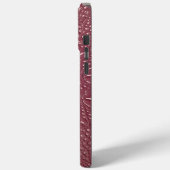 Moderne Taupe Croc lederen textuur Case-Mate iPhone Case (Achterkant / Links)