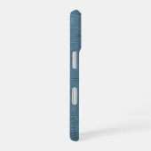 Moderne Taupe Croc lederen textuur iPhone 16 Hoesje (Rechterkant)