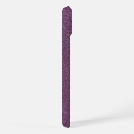 Moderne Taupe Croc lederen textuur iPhone Hoesje (Rechterkant)