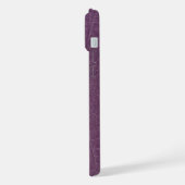 Moderne Taupe Croc lederen textuur iPhone Hoesje (Linkerkant)