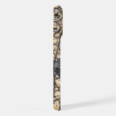 Moderne Taupe Croc lederen textuur iPhone Hoesje (Rechterkant)