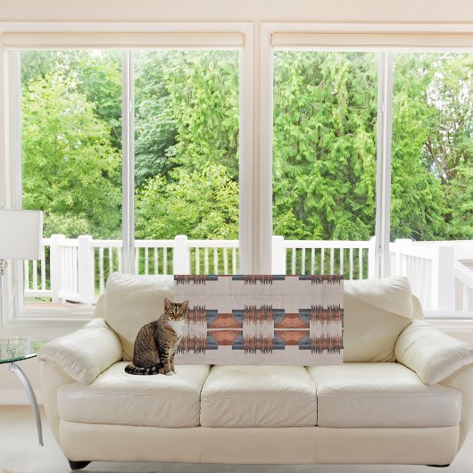 Moderne Taupe Denim en Rust Fleece Deken