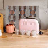 Moderne Taupe Denim en Rust Glas Snijplank