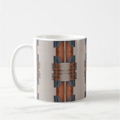 Moderne Taupe Denim en Rust Koffiemok (Links)