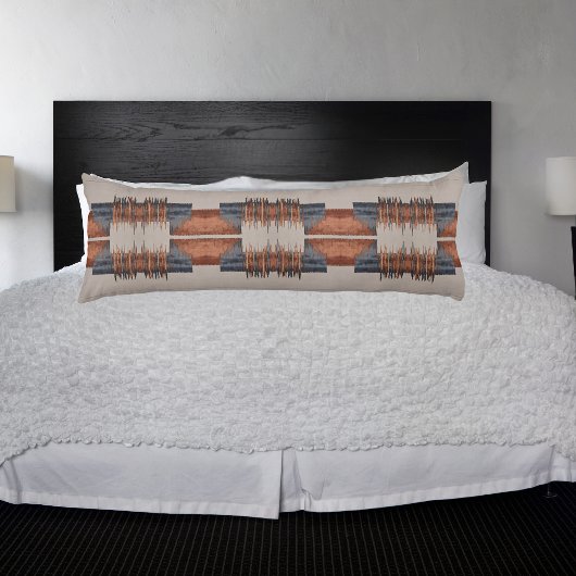 Moderne Taupe Denim en Rust Lichaamskussen