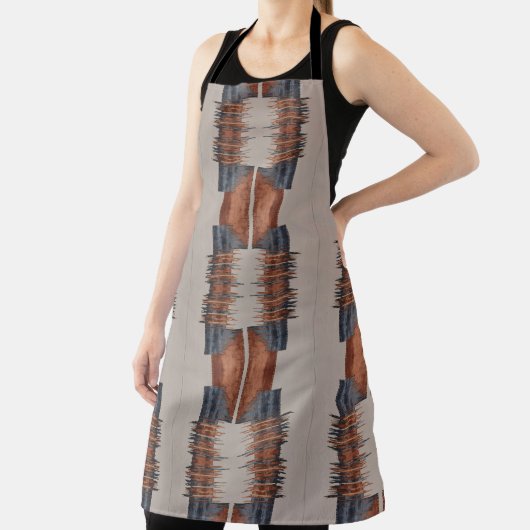 Moderne Taupe Denim en Rust Schort (Insitu)