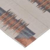 Moderne Taupe Denim en Rust Tafelkleed (Gekanteld)