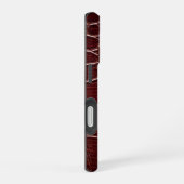 Moderne Taupe Krokodillenleer Textuur iPhone 16 Hoesje (Rechterkant)