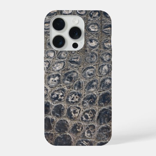 Moderne Taupe Krokodillenleer Textuur iPhone Hoesje (Achterkant)
