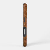 Moderne Taupe Krokodillenleer Textuur iPhone Hoesje (Rechterkant)