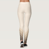 Moderne Taupe Ombre Chevrons Leggings (Achterkant)